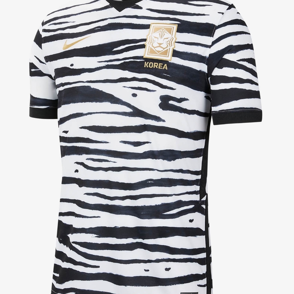 Nike South Korea Home Tiger White Black Jersey New - Picture 2 of 4